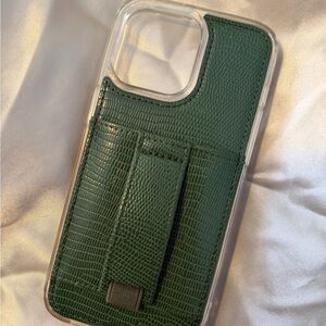 Green Leather Phone Case